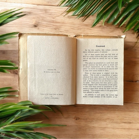 VINTAGE Solitaire Card Game Books Bundle - 1924 & 1928 - Picture 9 of 16